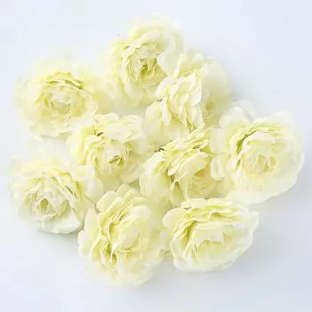 Букет искусственных пионов, искусственные цветы гортензии, искусственные цветы, домашний декор, флористика, 10 шт., свадебные головки, сделай сам, многослойный искусственный шелк, ручная работа синий