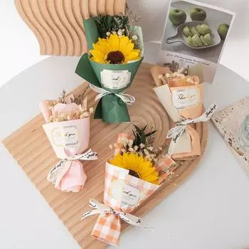 Букет искусственных роз, похожий на настоящие, декоративная вечная роза, креативные мыльные розы, цветы на день рождения green-sunflower