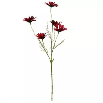 Букет из 5 искусственных цветов, имитация декора, украшение для дома, цветочный букет синий