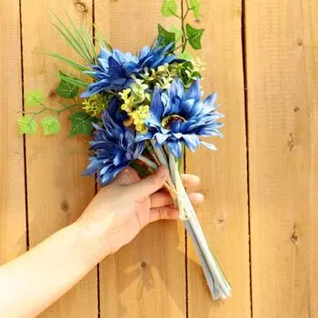 Букет из искусственных цветов, декор для дома и сада, искусственные подсолнухи