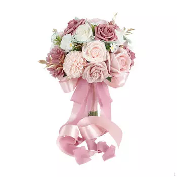 Букет из искусственных цветов на свадьбу с невестой