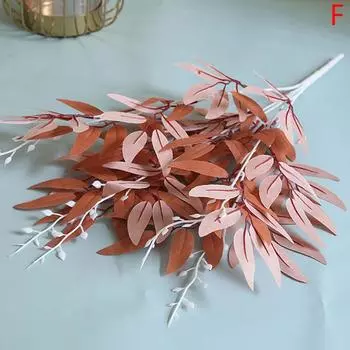 Букет из искусственных листьев, искусственная ива, свадебный фон, искусственная листва, домашний декор
