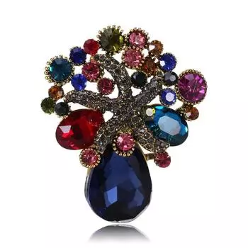 Букет Кристалл Брошь, Высококачественные Аксессуары Для Одежды Брошь Булавка