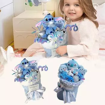 Букет на день рождения Кукла Мультяшная плюшевая кукла Букет Готовый детский подарок One Size