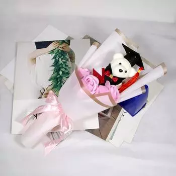 Букет на выпускной сезон, сделанный своими руками, роза, подсолнух, ароматизированный мыльный цветок Forever, креативный подарок