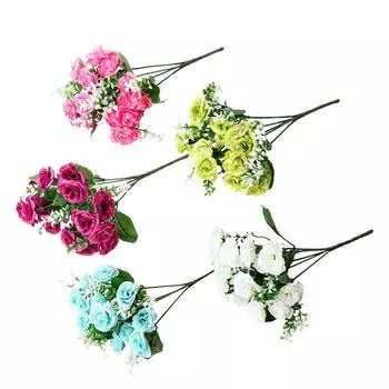 Букет роз Искусственный букет роз Украшение дома белый