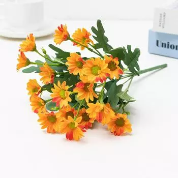 Букет ручной работы Европейский маленький свежий ромашковый имитационный букет украшение для гостиной 1Pcs