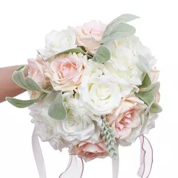 Букеты цветов для невесты Свадебный букет для невесты Свадебные букеты для невесты Шелковые круглые искусственные свадебные цветы Букеты синий