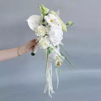 Букеты невесты для свадьбы Имитация розы Свадебный букет невесты Романтическое признание Свадебная вечеринка Украшения Подарки