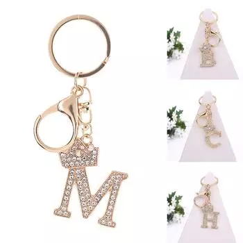 Буква Корона Значимые буквы AZ Подвески Брелки Инициалы Имя Брелки Кольца Аксессуары Подарок