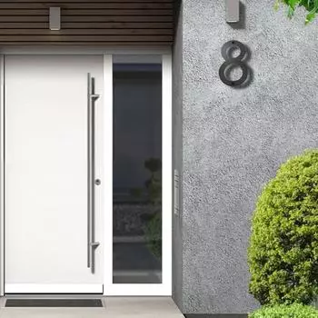 Буквы алфавита, номер, знак, тяжелая текстура, чугунная дверная табличка, настенный орнамент, сделай сам, дом/отель/дом, адрес, имя, табличка 8inch height-20cm