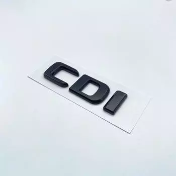 Буквы-эмблема для Mercedes Benz CDI CGI TDI 4Matic, Стайлинг автомобиля, табличка с логотипом багажника, наклейка с логотипом, плоские шрифты, серебристый, глянцевый, черный glossy black CDI