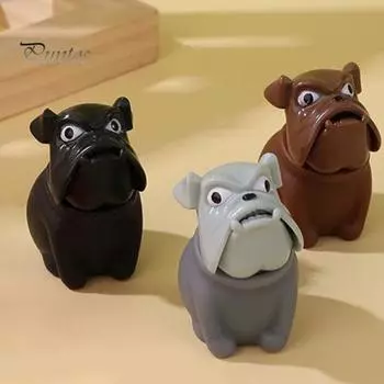 Бульдог сжимаемая игрушка TPR медленный отскок для снятия стресса растягивающиеся животные хлюпают сенсорные игрушки для детей и взрослых Рождественский подарок коричневый