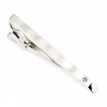Булавка для галстука Swank Birthstone T0127 (Сентябрь - Сапфир) сапфировый