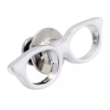 Булавка для лацкана с белыми очками SWANK P0189 белый