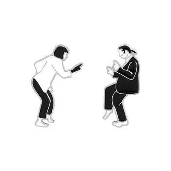 Булавка для путешествий, памятная булавка из криминального чтива, эмалированная булавка, броши, брошь в лацкане, забавные броши B