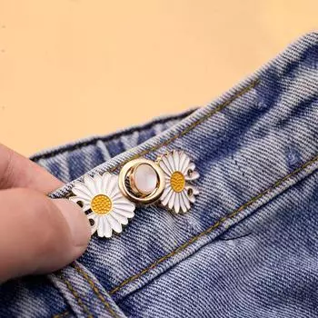 Булавка для талии, украшения для одежды, пуговицы, утягивающий пояс, булавка для талии, пряжка, женская брошь, металлическая брошь золотой/белый