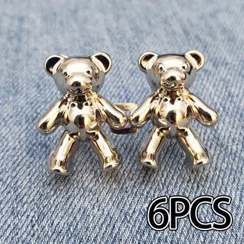 Булавки для джинсовых пряжек 6 пар сплава выдвижные соединители съемные мужские D