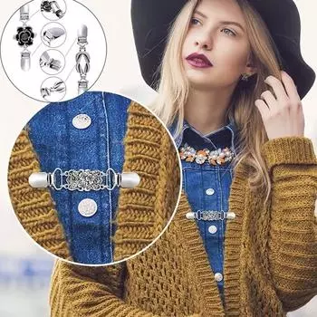 Булавки для одежды, зажимы для свитера с изображением животных, зажимы для шали, воротник кардигана, держатель-зажим «утиный рот»