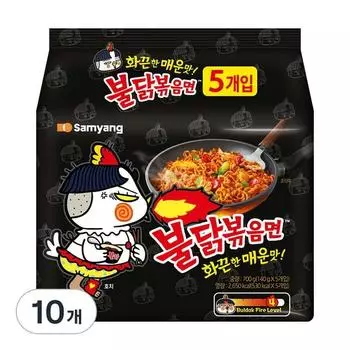 Buldak stir-fried noodles 140g, 10 pieces
