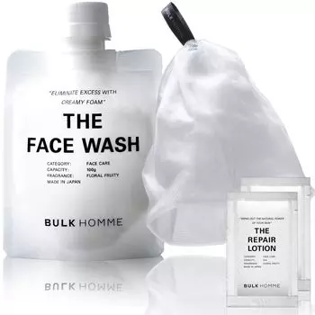 Bulk Homme Facial Cleansing 100 г Foaming Net Lotion Emulsion Sample 1 порция каждого Facial Cleansing Foam Foam Facial Cleansing Pores Men s & +