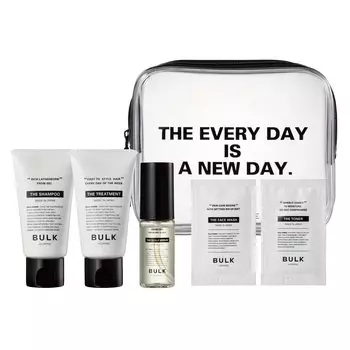 Bulk Homme Hair Care Serum 5-дневный запас для лица 1 образец на каждую [дорожный набор] Шампунь/Лечение/Кожа головы + Мытье/Лосьон/Эмульсия