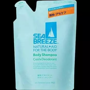 [bulk purchase] sea breeze body shampoo cool & deodorant refill 400ml x 2 sets