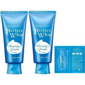 [Bulk Purchase] Senka SENKA Perfect Whip A Facial Cleansing Foam 120g x 2 + Bonus Texture, Pores, Dirt, Foam, Dead Skin, Moisture, Roughness