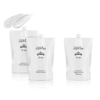 Bulk purchase set Espurina 800ml large capacity shampoo 2 pieces 800ml large capacity treatment 1 bottle set Dense carbonic acid BiBIO shampoo