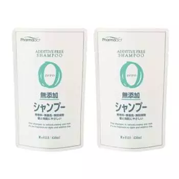 [Bulk purchase] Set of 2 Pharmaact additive-free shampoo refill 450ml