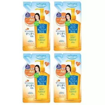 [Bulk Purchase] Softymo Deep Cleansing Oil N Refill 200mL x 4 pieces