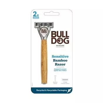 Bulldog Bulldog Уход за кожей Bulldog Sensitive с бамбуковой ручкой для тела (с Блейдом) + 1 сменное лезвие для бритья