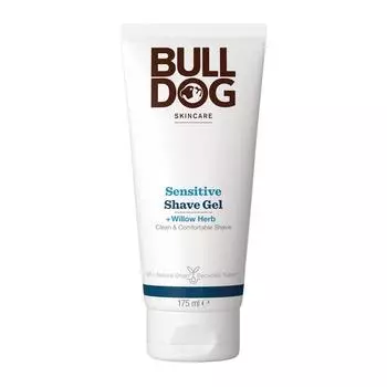 BULLDOG Гель для бритья Sensitive Shaving Willow Herb 175 мл, 1 мл, 1 шт.