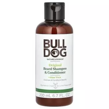 Bulldog Skincare For Men, оригинальный мужской шампунь и кондиционер для бороды, 6,7 жидких унций (200 мл)