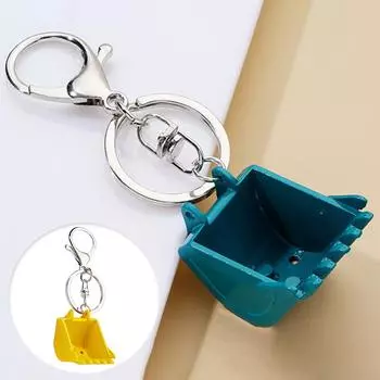 Bulldozer Creative Pendants Keychain Key Chains Rings Holder Decorative Accessories