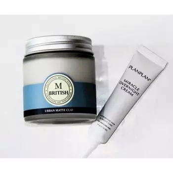 Bullet Delivery/British M Urban Matt Wax 100 г + Overlight Cream 15 мл
