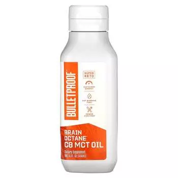 BulletProof, Brain Octane, масло C8 MCT, 14 жидких унций (414 мл)