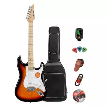 Bullfighter Beginner Electric Universal Model for Students and Professional Electronic Guitar Instrument ST Electric Guitar Electric Guitar Set MS100