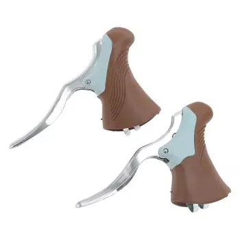 BULLSPANN Универсальные тормозные рычаги из алюминиевого сплава для шоссейных велосипедов и горных велосипедов коричневого цвета, 1 пара, велосипеды, коричневый