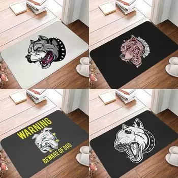 Bully Dog Print Ванная комната Кухня Входная дверь Коврик Крытый напольный коврик Мягкий противоскользящий коврик 40x60cm