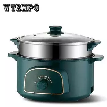 Булочки на пару, электрическая пароварка, бытовая многофункциональная электрическая кастрюля, электрическая кастрюля для кипячения, многослойный интеллект