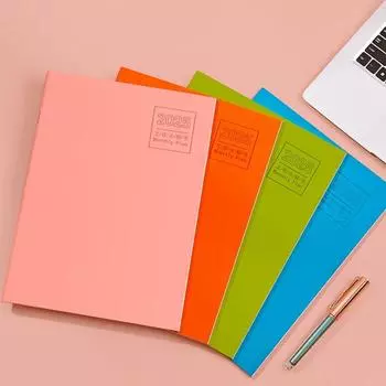 Бумага 12-месячный планировщик блокнот A4 365 дней блокнот бизнес-блокнот повышение производительности чёрный