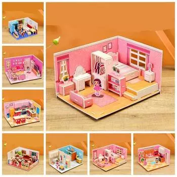 Бумага 3D Бумага Пазл Комната Образовательных Творческих Мальчиков B