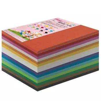 Бумага Culture Play Color 180г 15 цветов смешанная, 400 штук, корейские игрушки