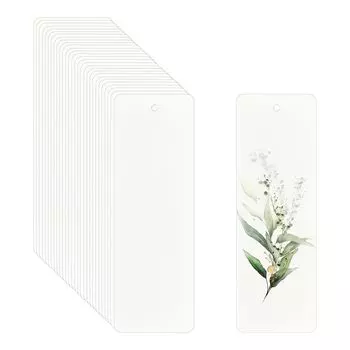 Бумага для акварели Размер открытки Бумага для акварели Почтовая открытка Среднее зерно 300 г/м 50 листов Бумага для акварели Прямоугольник 5 x 15 см Бумага для закладок Обычная Спасибо белый