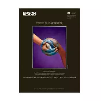 Бумага для художественной печати EPSON Velvet Fine Art Paper KA410VFA формата A4, 10 листов