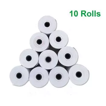 Бумага для печати для термопринтера чеков диаметром 58 мм, USB BT, мини-портативный принтер этикеток, совместимый с iOS, Android, Windows, команды печати ESC/POS 10 pcs