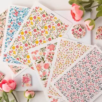 Бумага для переноса изображений из полимерной глины Цветы Мягкие керамические украшения Подвески Серьги Бумага для печати Водорастворимая одноразовая декоративная бумага 3