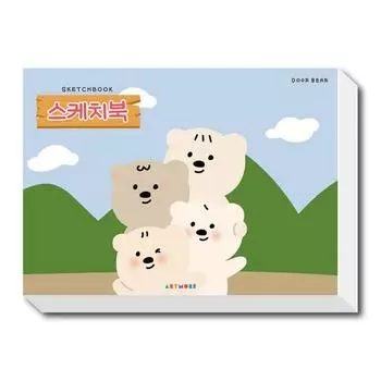 Бумага для рисования Artmore Sketchbook 130г, 8 секций, 125 листов, корейские игрушки