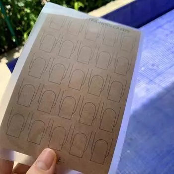 Бумага для рисования линий на ногтях Шаблоны для рисования Обучающая книга Инструменты для маникюра Руководство по нанесению УФ-гель-лака Аксессуары для ногтей long ellipse